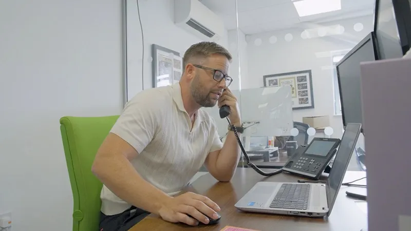 Man on the telephone