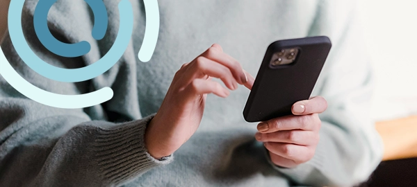 woman on mobile phone