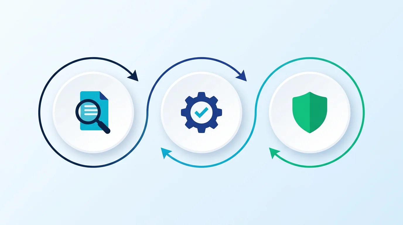 How managed Cyber Essentials works: continuous scan, automated remediation, annual certification