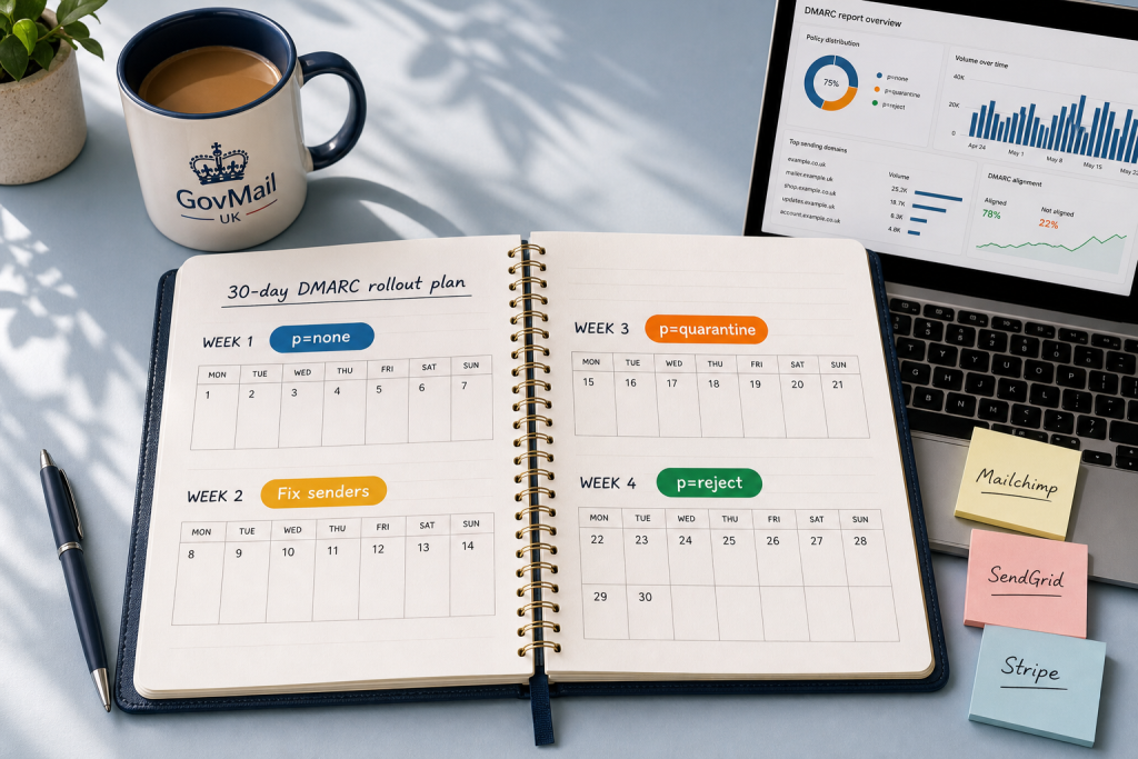 DMARC deployment 30-day plan
