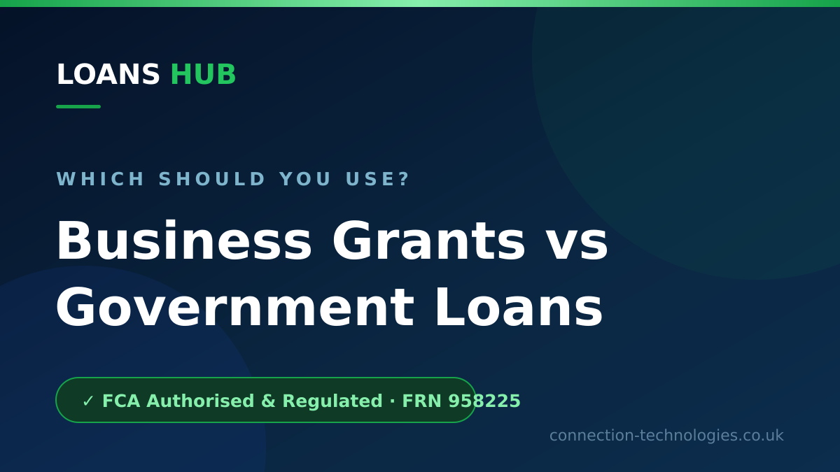 Business grants vs government loans in the UK compared