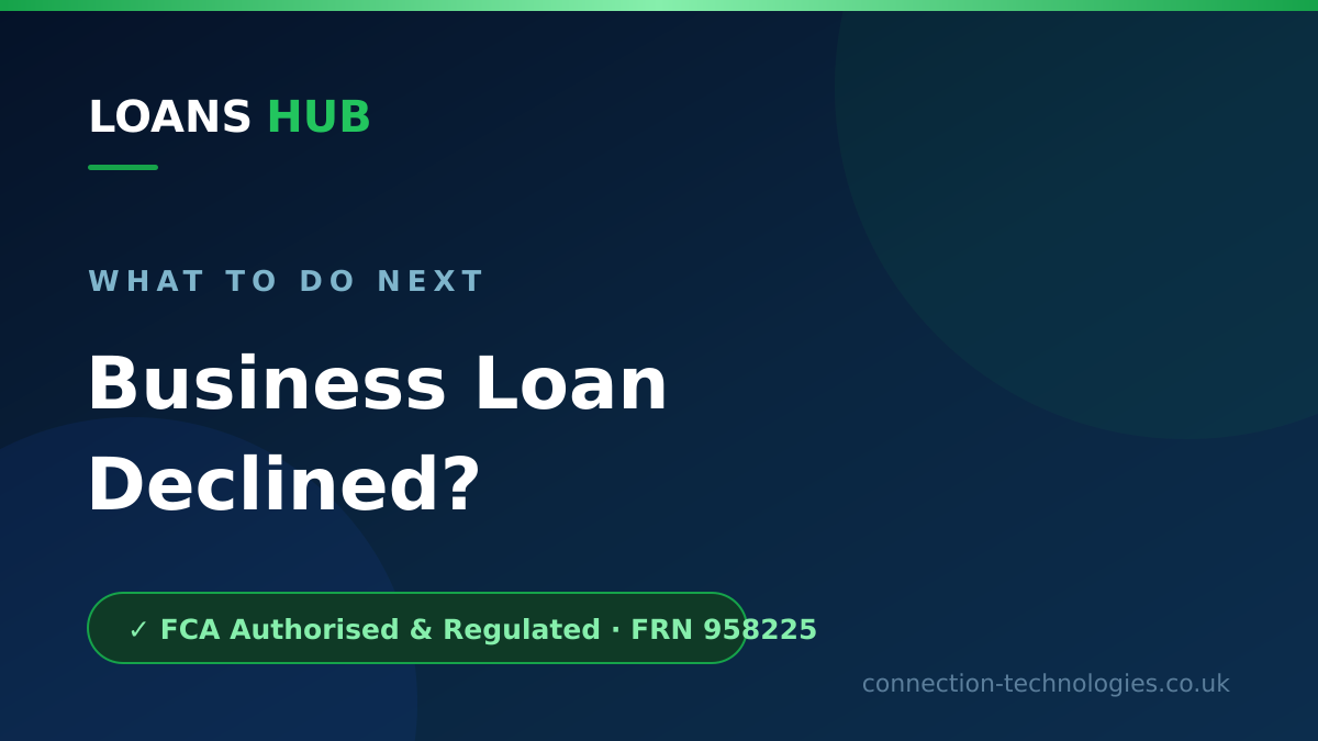 What to do after a business loan declined decision, from finding the reason to alternative funding
