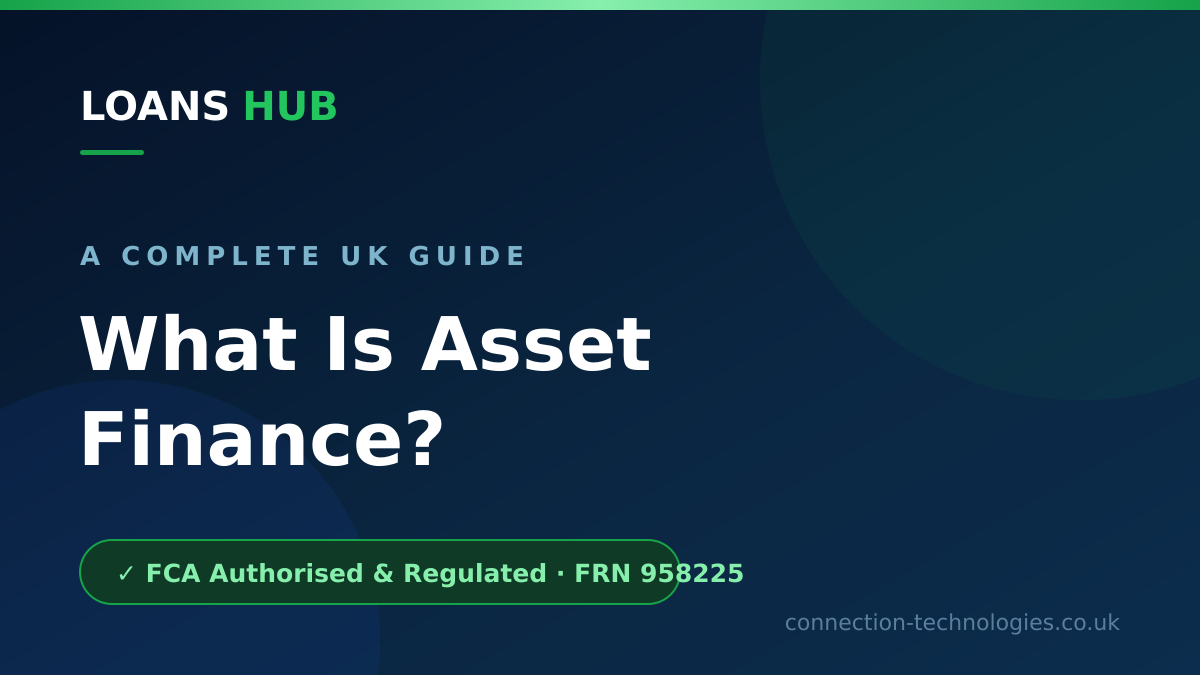 What is asset finance explained for UK businesses, showing the main types of asset funding
