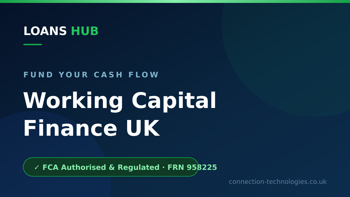 Working capital finance UK options compared, showing how funding bridges the gap between outgoings and income